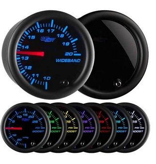Glowshift Tinted Color Needle Wideband Air Fuel Ratio Gauge